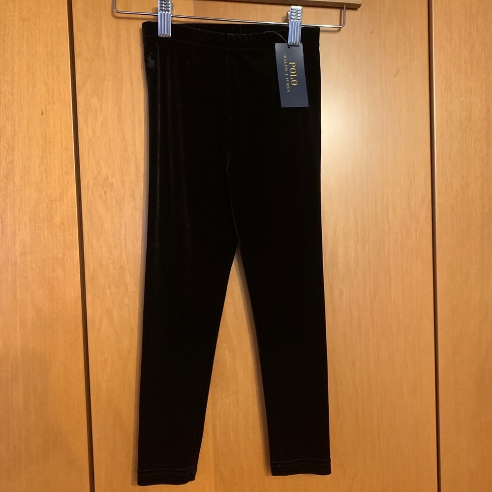 Polo Ralph Lauren Little Girls Velvet Leggings NWT